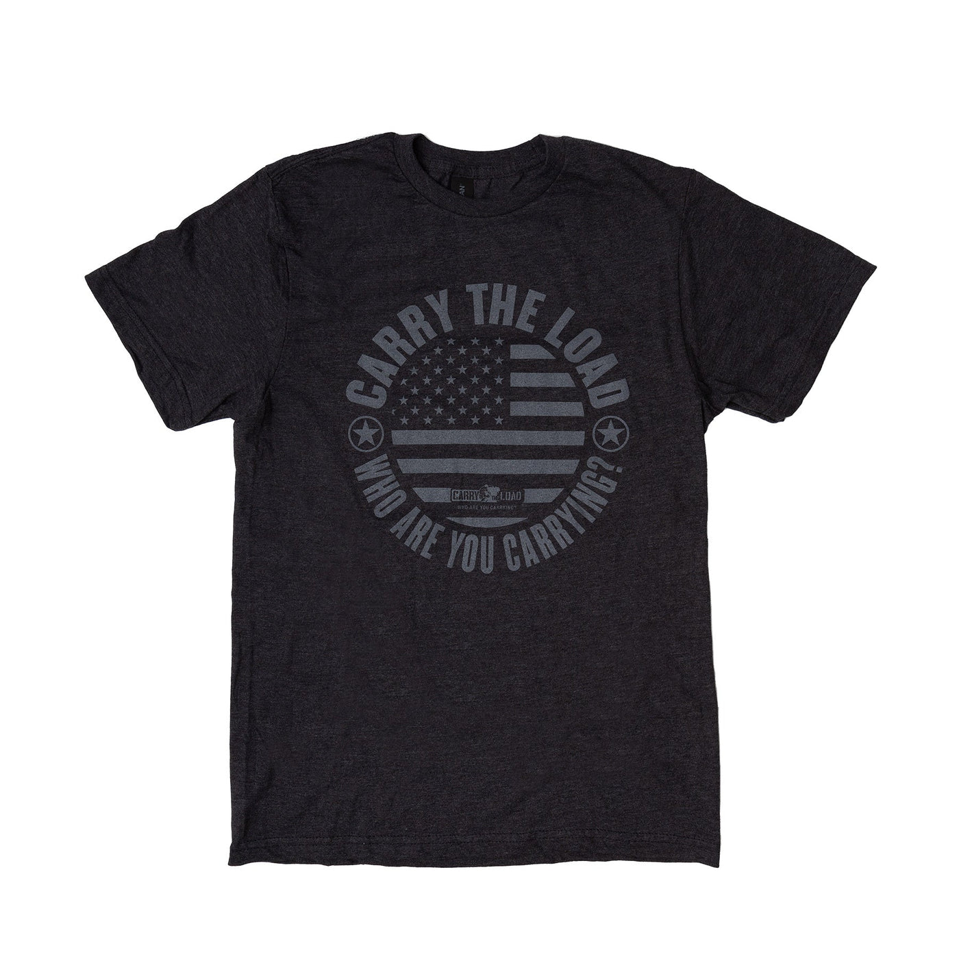 CTL Flag T-Shirt - Black/Silver - Carry The Load Shop