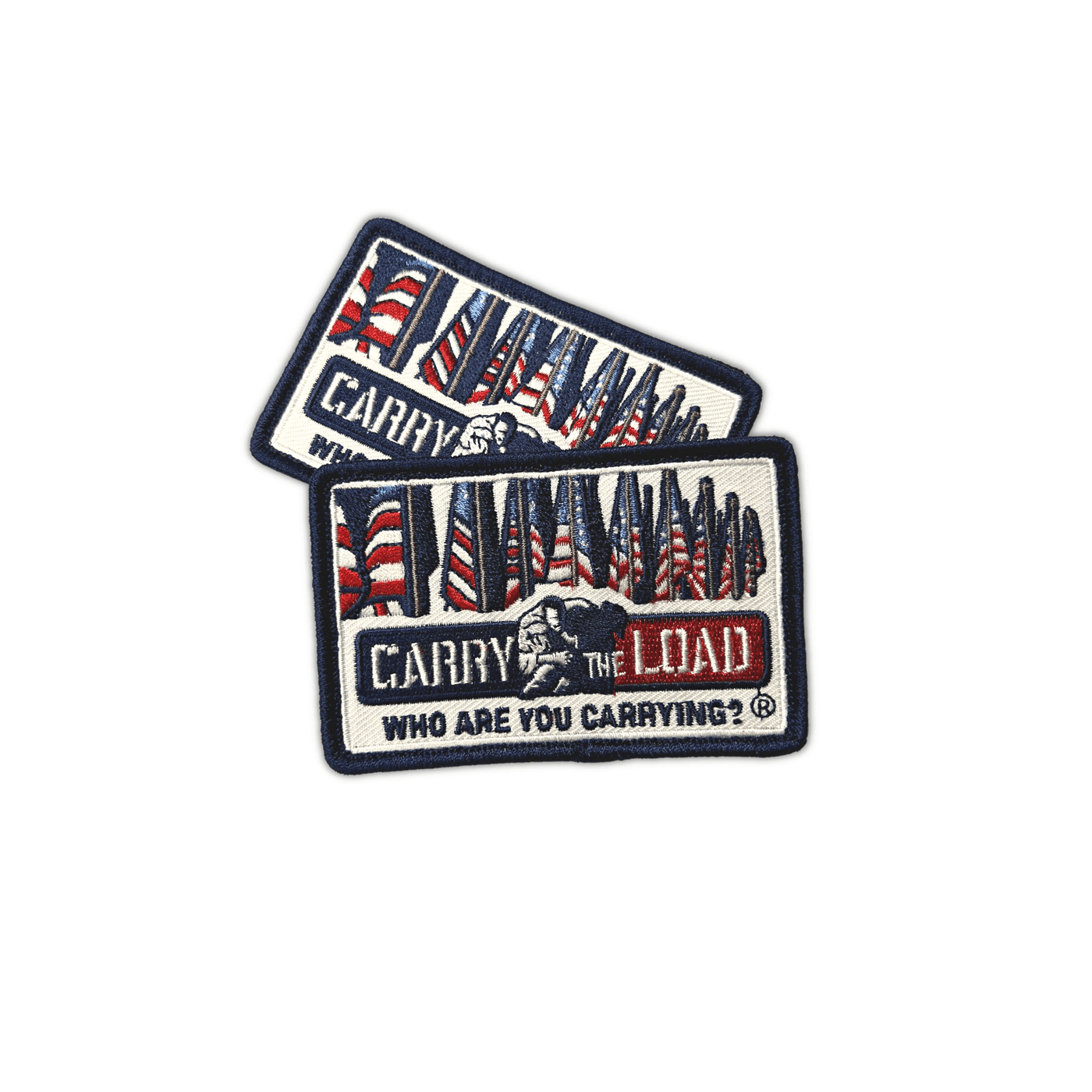 Embroidered American Flag Patch With Velcro Backing - Carry The Load Shop