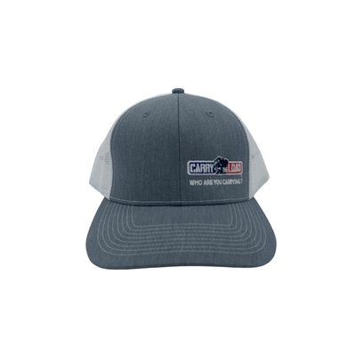 Embroidered Logo Cap--Gray with White Back - Carry The Load Shop