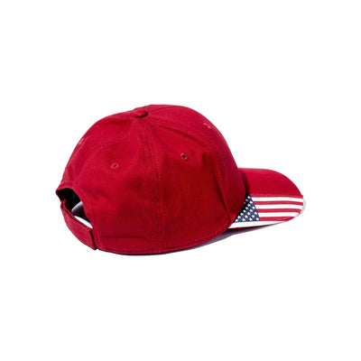 Flag Brim Cap - Red - Carry The Load Shop