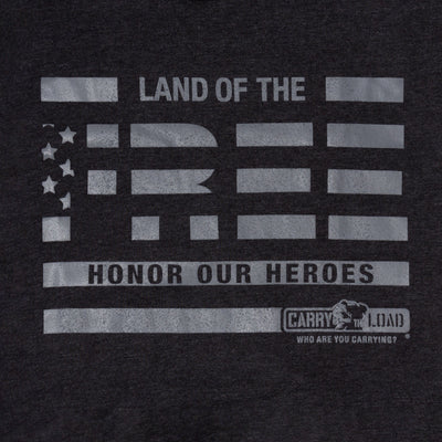 Land of the Free T-Shirt - Black - Carry The Load Shop