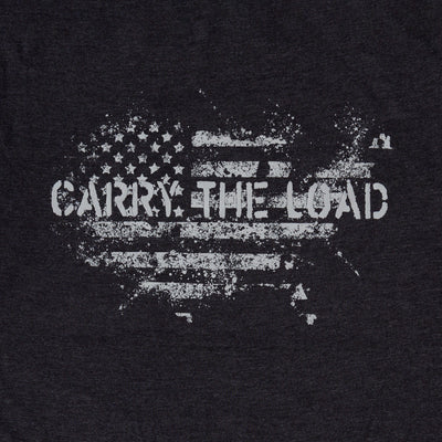 USA Map T-Shirt - Black - Carry The Load Shop